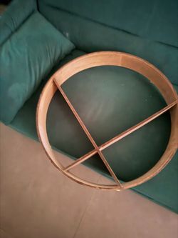 Round Wooden Wall Shelf