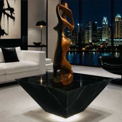 15” Original Vintage Fine Art Mid-Century Modern AFRICAN WOMAN Ebony Exotic Wood Solid Hard Sculpture Statue Black Figure Cameroon Africa HILLCREST