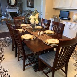 Solid Cherrywood Dining Table With Chairs 