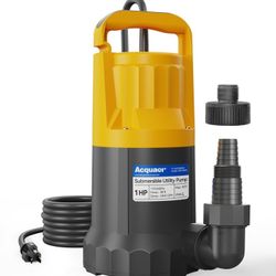 1HP SUBMERSIBLE WATER PUMP FOR WATER REMOVAL IN POOL AND BASEMENT AND GARDEN PONDS 