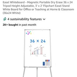 Maxtek Magnetic Easel Whiteboard 