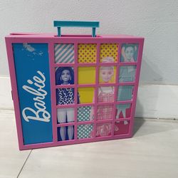 Barbie Mattel Pink Folding Dream Closet Wardrobe Carry Case