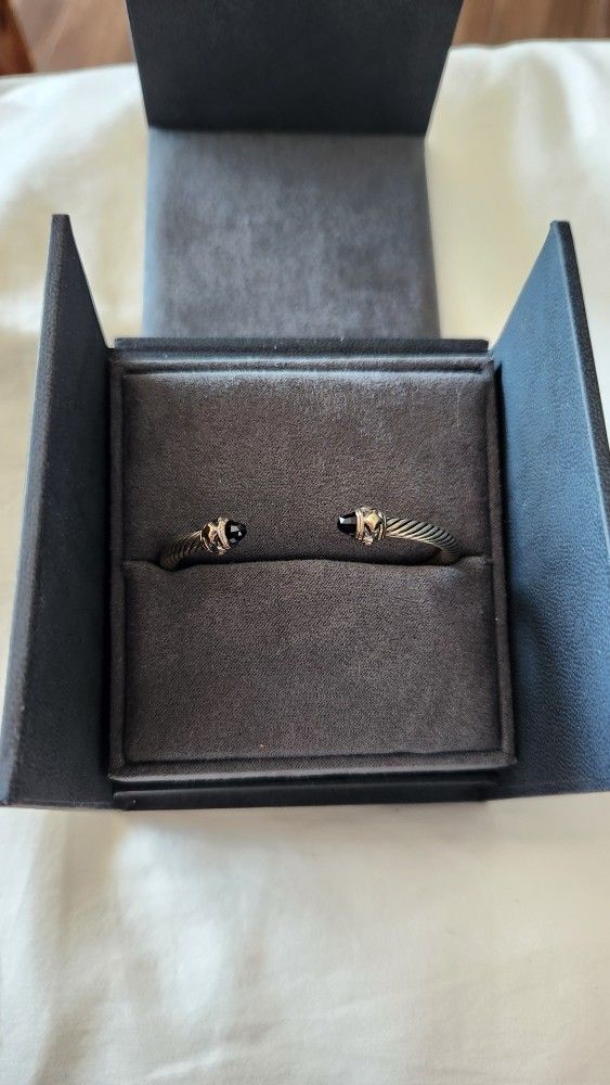 David Yurman Renaissance Cable Bracelet Onyx Female