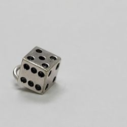 RARE James Avery Retired Sterling Silver Dice Charm