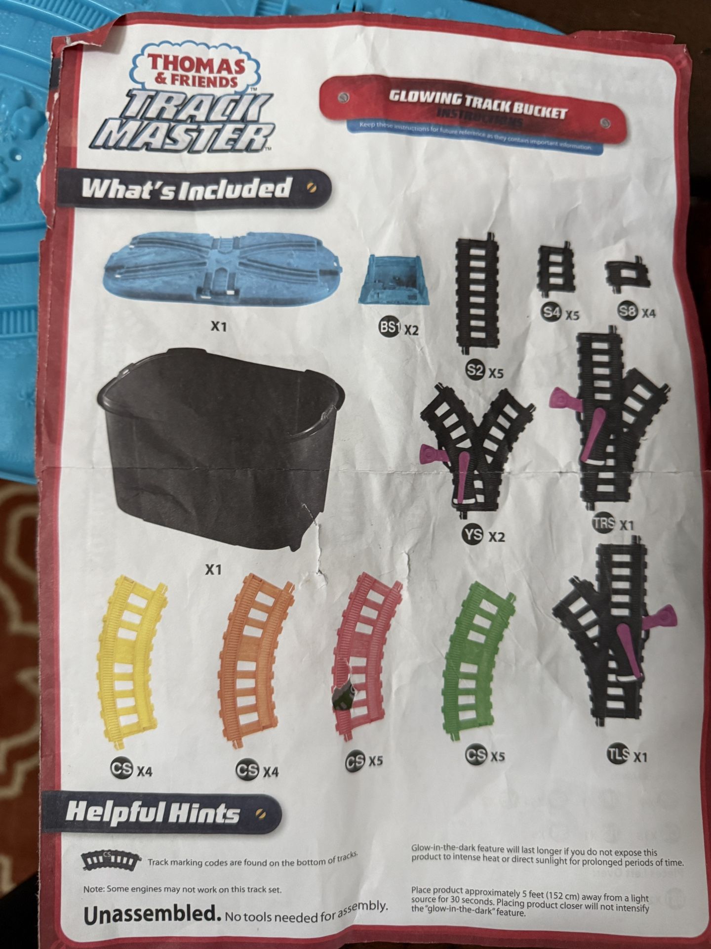 Thomas And friends Glow Tracks Tub