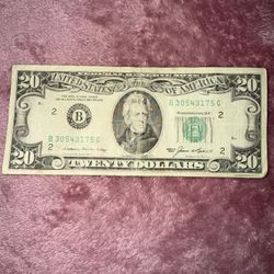 1985 Vintage $20 Bill
