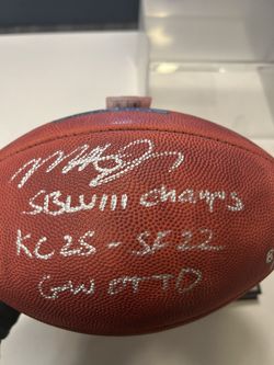 KANSAS CITY CHIEFS SIGNED MECOLE OT TD BALL 8 Of 12