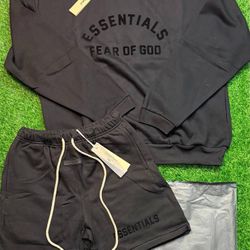 Streetwear Hoodie & Shorts Set (Brand New)