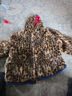Supreme red and navy blue zip-up jacket