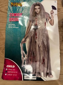 Spirit Zombie Bride Child Halloween Costume