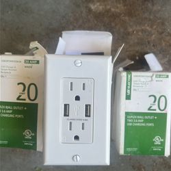 USB  Outlets/receptacles 