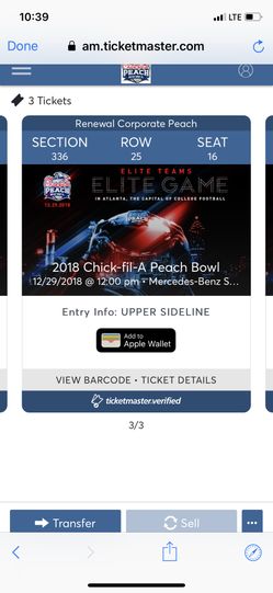 Chick-Fil-A Peach Bowl Ticket
