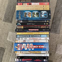 DVD lot with Star Wars, Harry Potter, Super Bad, Happy Gilmore, Radiohead, Collection, and more!