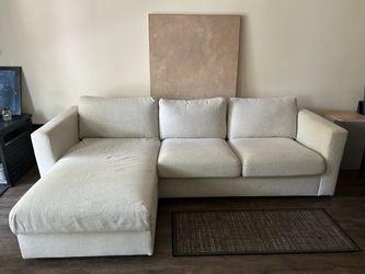 Modern Storage Sectional Sofa with Chaise – Cream/Oatmeal