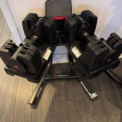 BowFlex Dumbbells Adjustable 5-60lbs