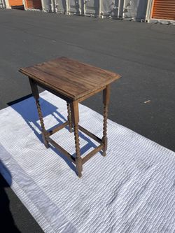 Vintage newspaper table
