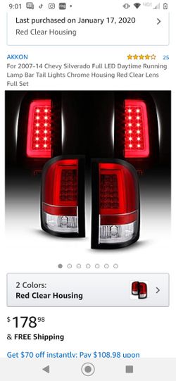 2007-2014 Chevy Silverado Taillights brand new