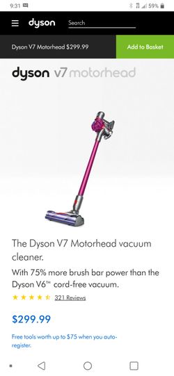 Dyson v7 cordless motorhead