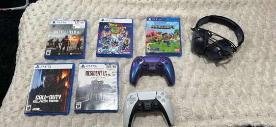 PS5, PS5 Games, Controllers and head sets