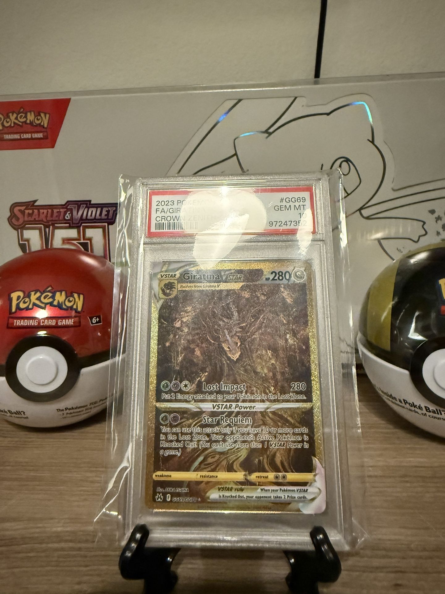 Pokémon Crown Zenith. Giratina Vstar PSA 10