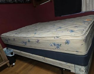 FREE Queen Mattress, Metal Frame & Box Spring