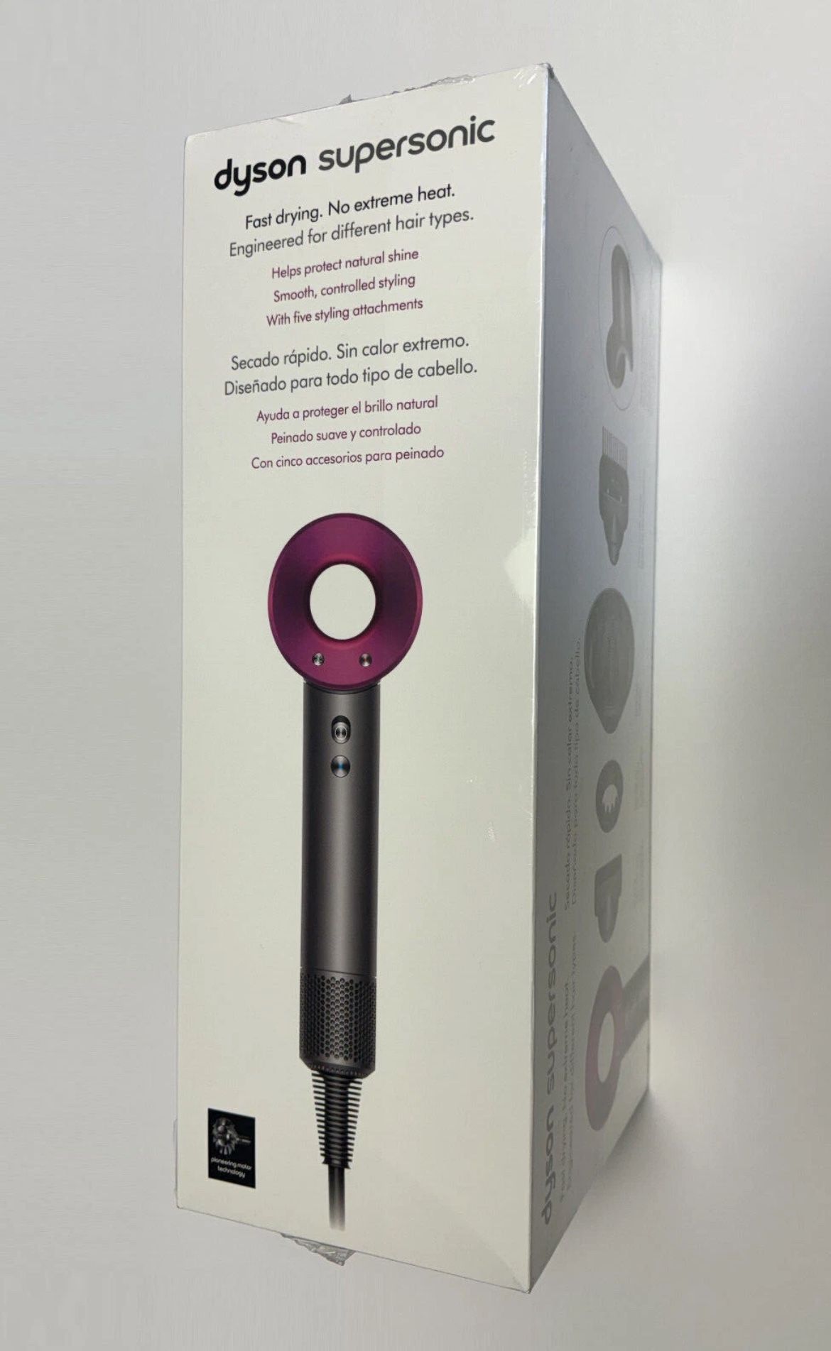 Brand New Dyson Supersonic Hair Dryer Holiday Set, Vinca Blue/Rose, Iron/Fuchsia