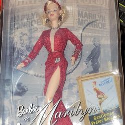 Famous Marilyn Monroe " Gentleman Prefer Blondes " Vintage Barbie Doll 1997 Retired Rare