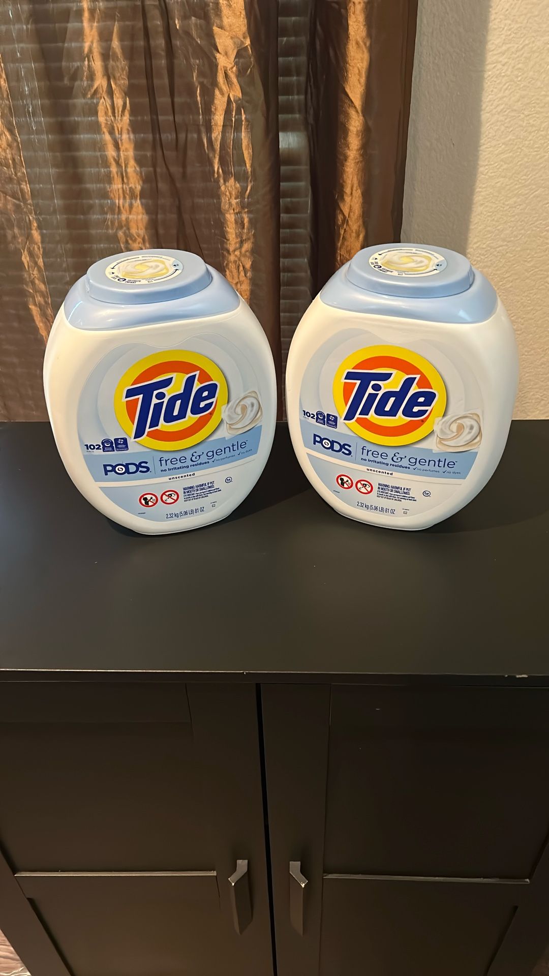 2x Tide POD (Free & Gentle ) 102 Packs