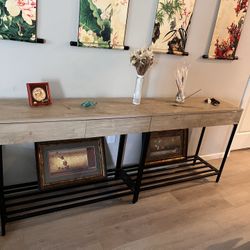 Petite Tables With Drawers 