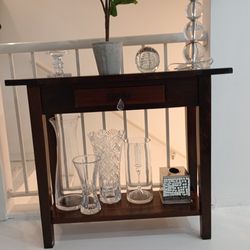 Dark Brown Table Stand 