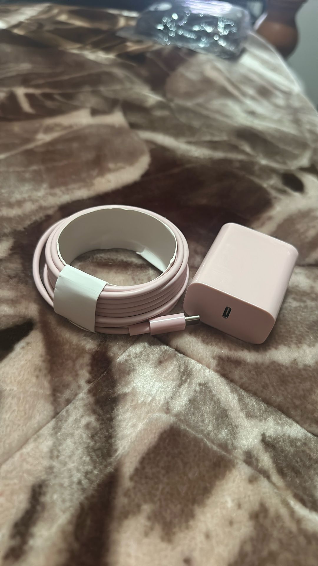 Pink iPhone USBC charger Ten Feet