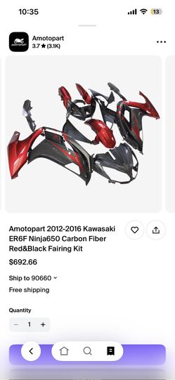 2012-2016 Ninja 650 Abs Fairings