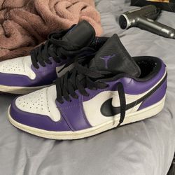 Jordan 1 low court purple size 9