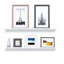 Save $$$: White Picture Ledge Shelves
