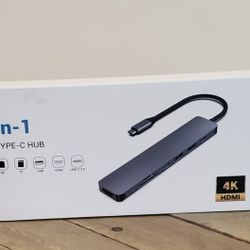 7-in-1 USB Type C Hub - HDMI - Brand New!!