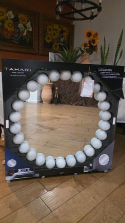 Brand New Tahari Alabaster Stone Mirror
