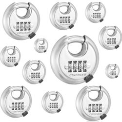 Disc Padlock Lot Of 12 