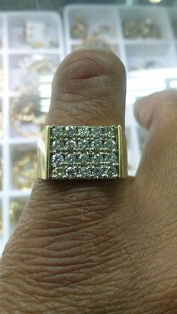 14k Gold Diamond Ring 1.25 ct Diamonds special price 6.1 grams