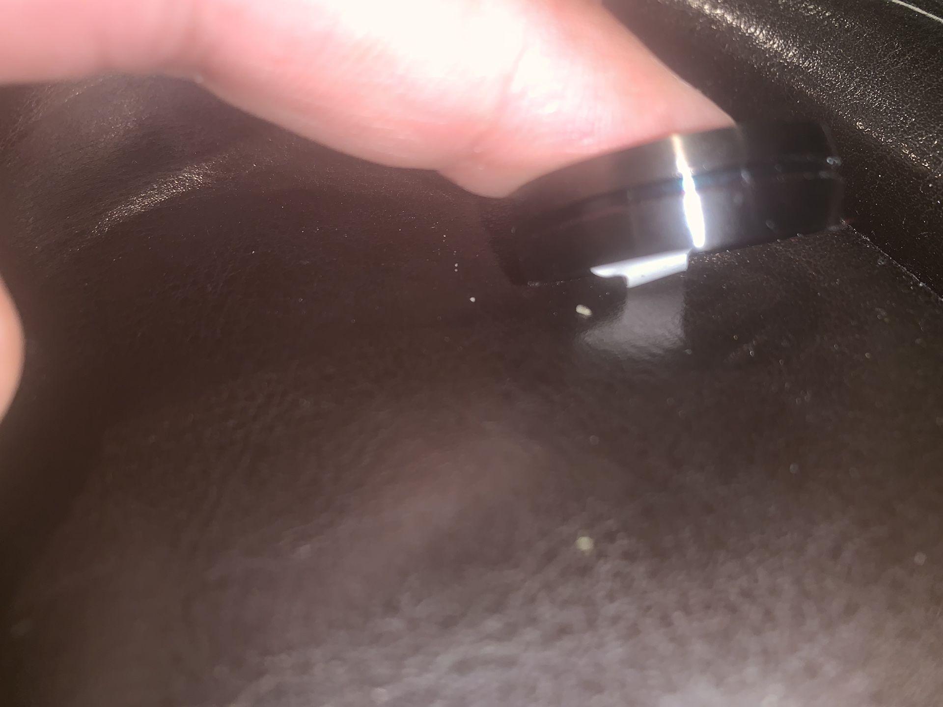 Stainless steel wedding band