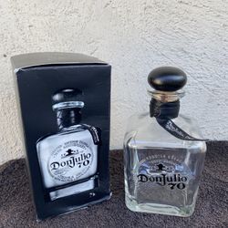 Don Julio 70th Anniversary Empty Bottle With Box..
