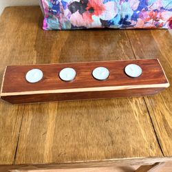 Wood Candle Holder OBO