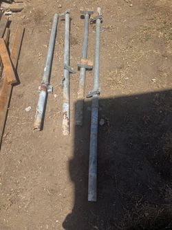 Galvanized fence posts