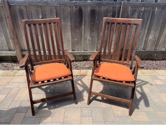 Wooden Patio Chairs Adjustable