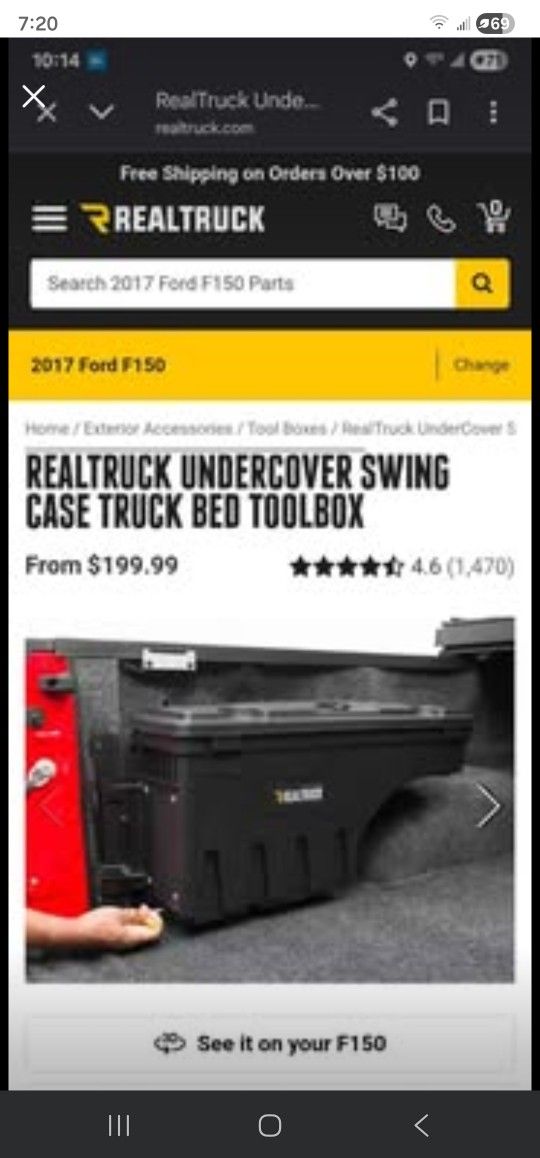 Undercover Swinging tool Box Brand New 