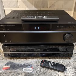 Stereo AV Receiver and CD Player