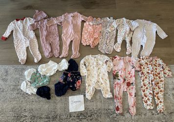 0-3 Month Baby Girl Clothes (20 Pieces)