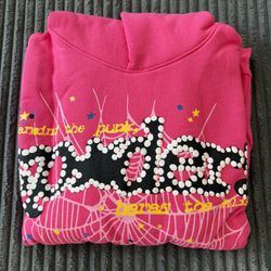 Pink Spider Hoddie