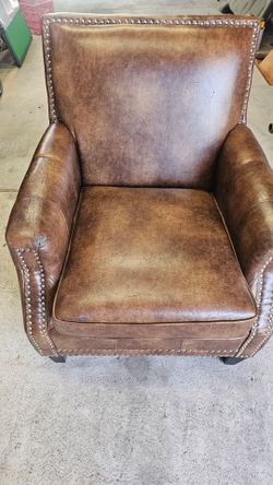 Chair brown vinyl