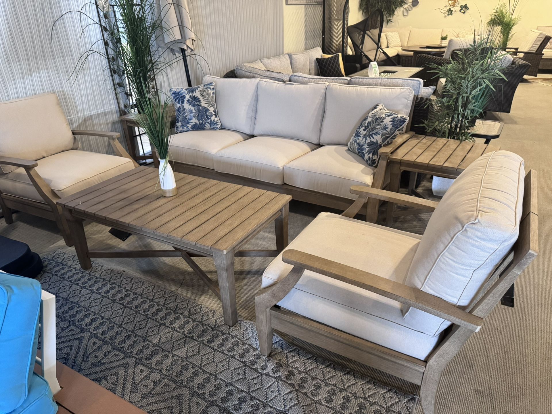 Wooden Patio 6pc Set