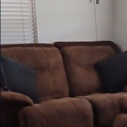 Brown Recliner Couches 